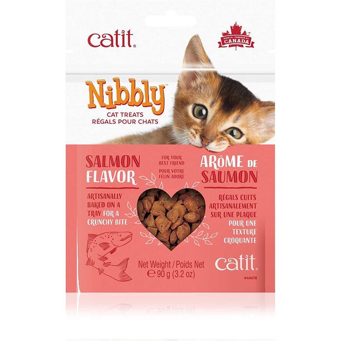 Catit Nibbly Salmon Flavor Cat Treats 3.17oz Bag by Pasteur Pharmacy