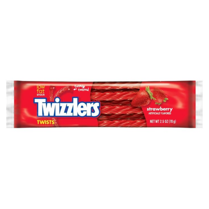 Twizzlers Strawberry Twists, Full Size Chewy Candy, 2.5 oz (Pack of 18) by Pasteur Pharmacy