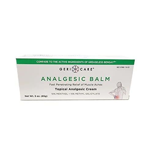 GeriCare Topical Analgesic Cream - Fast And Penetrating Pain Relief For Minor Backache by Pasteur Pharmacy