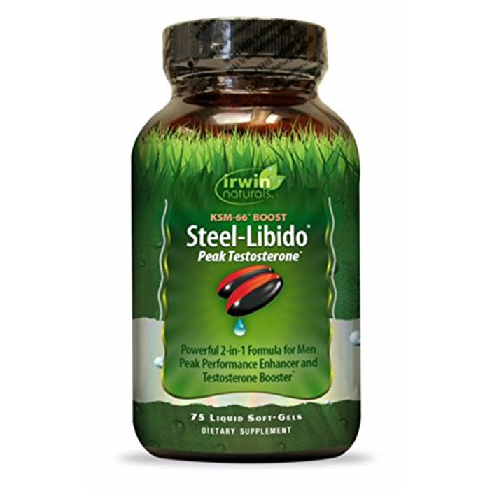 Irwin Naturals Steel Libido Peak Testosterone (75 Liquid Soft-gels) by Pasteur Pharmacy
