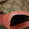 Gucci GG Canvas Brown x Pink Trim Shoulder Bag #9378 by Bolt Boutique
