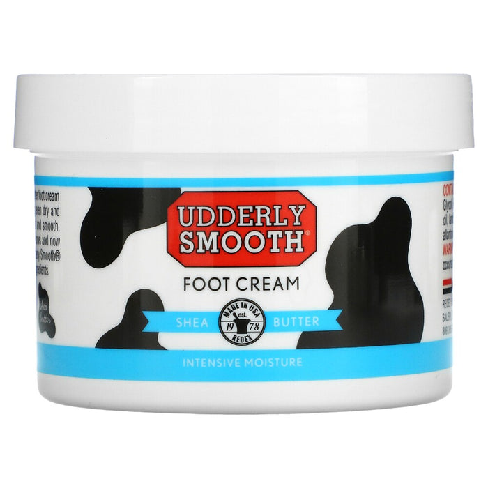 Udderly Smooth Foot Cream, Shea Butter, Lightly Scented, 8 Oz by Pasteur Pharmacy