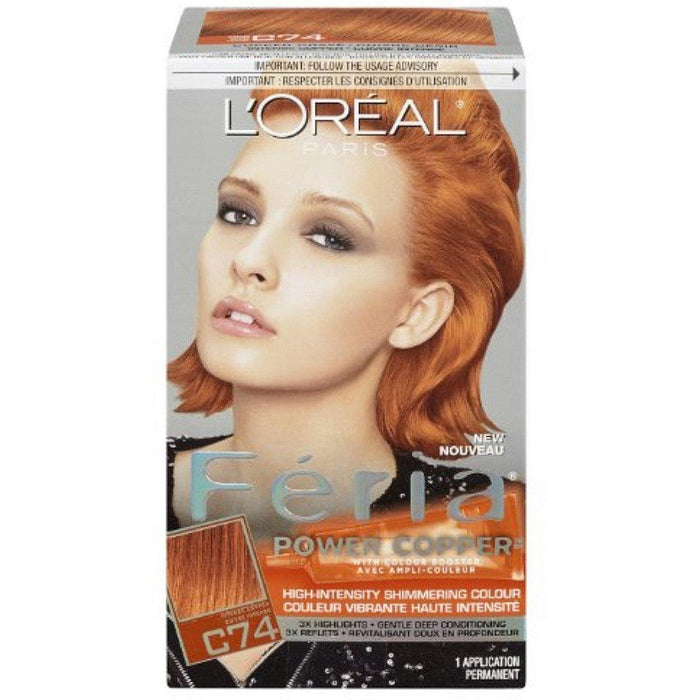 L'Oreal Paris Feria C74 Copper Crave Permanent Hair Color by Pasteur Pharmacy