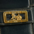 Celine Vintage Black Leather Shoulder Bag #9396 by Bolt Boutique