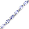 9.68 Carat Genuine Tanzanite .925 Sterling Silver Bracelet by Bids.com