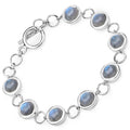 15.48 Carat Genuine Labradorite .925 Sterling Silver Bracelet by Bids.com