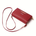 Vegan Messenger Bag – Lightweight Large Shoulder Bag with Detachable Organizer by DailySale
