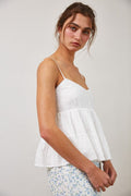 Eyelet Lace Trim Cami Top by Boutique 23