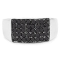 0.43 Carat Genuine Black Diamond .925 Sterling Silver Ring by Bids.com