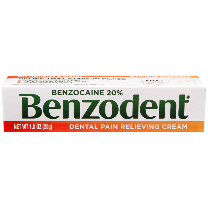Benzodent Dental Pain Relieving Cream, 1 Oz by Pasteur Pharmacy
