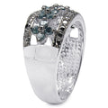 0.62 Carat Genuine Blue Diamond .925 Sterling Silver Ring by Bids.com