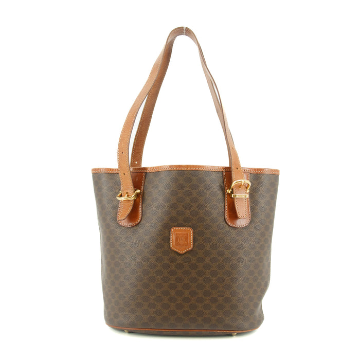 Celine Brown Macadam PVC x Leather Shoulder Bag #9412 by Bolt Boutique
