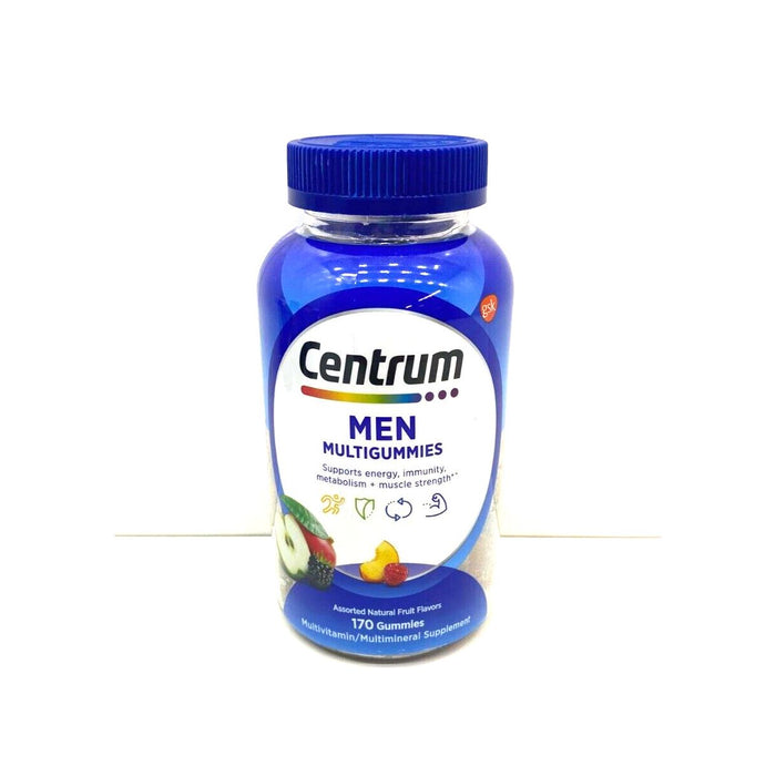 Centrum Multivitamin/Multimineral Supplement, Men, Gummies, Assorted Natural Fruit Flavors by Pasteur Pharmacy