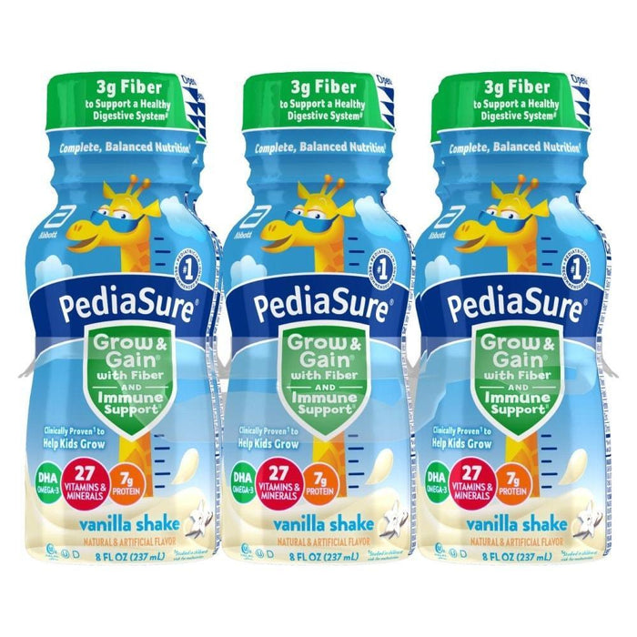 PediaSure Grow & Gain with Fiber Kids' Nutritional Shake, Vanilla - 8 fl oz, 6 Count by Pasteur Pharmacy