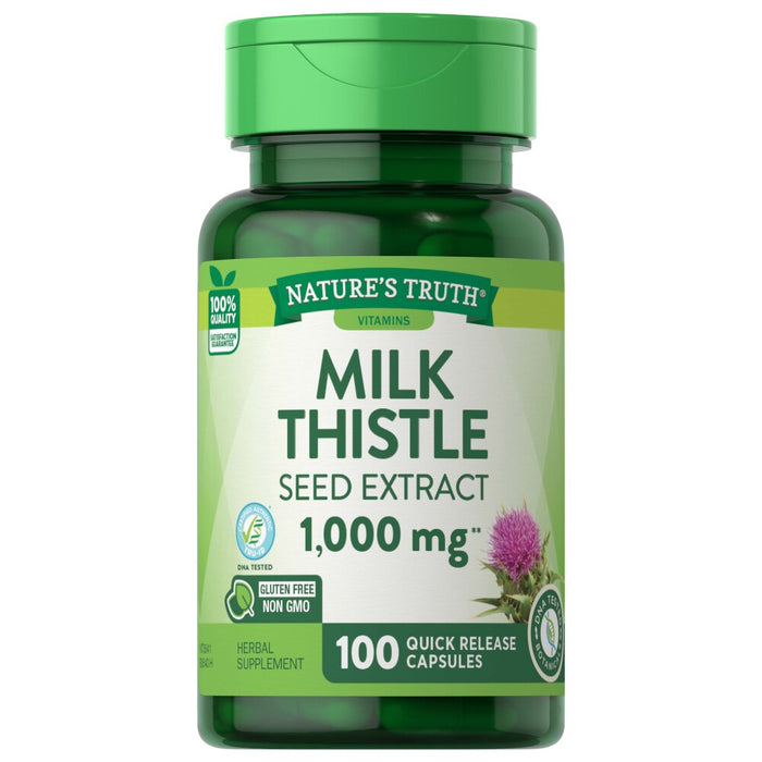 Nature's Truth® Milk Thistle Seed Extract – 1000 mg (High Potency) by Pasteur Pharmacy