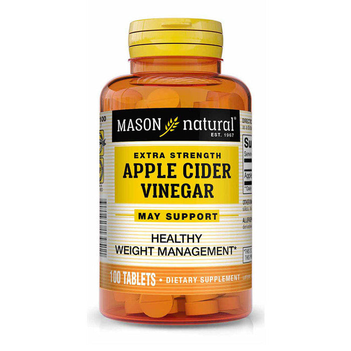 Mason Natural Extra Strength Apple Cider Vinegar, 100 Tablets by Pasteur Pharmacy