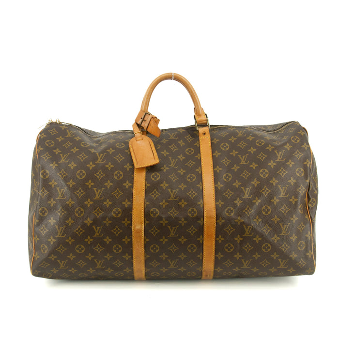 Louis Vuitton Monogram Canvas Brown Keepall Boston Bag #9432 by Bolt Boutique