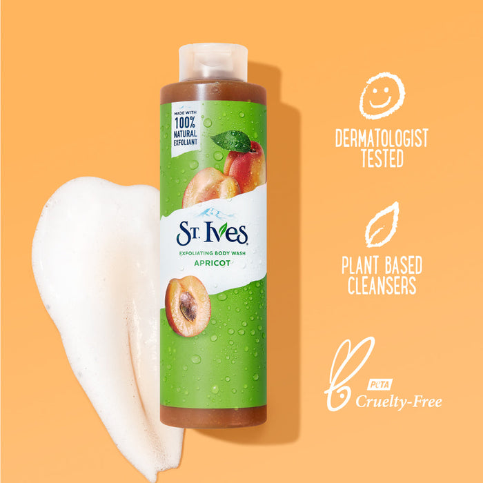 St. Ives Apricot Exfoliating Body Wash 473Ml by Pasteur Pharmacy