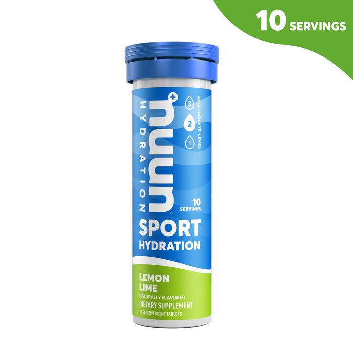Nuun Sport Hydration, Lemon Lime Flavored, Effervescent Electrolyte Drink Tablets by Pasteur Pharmacy