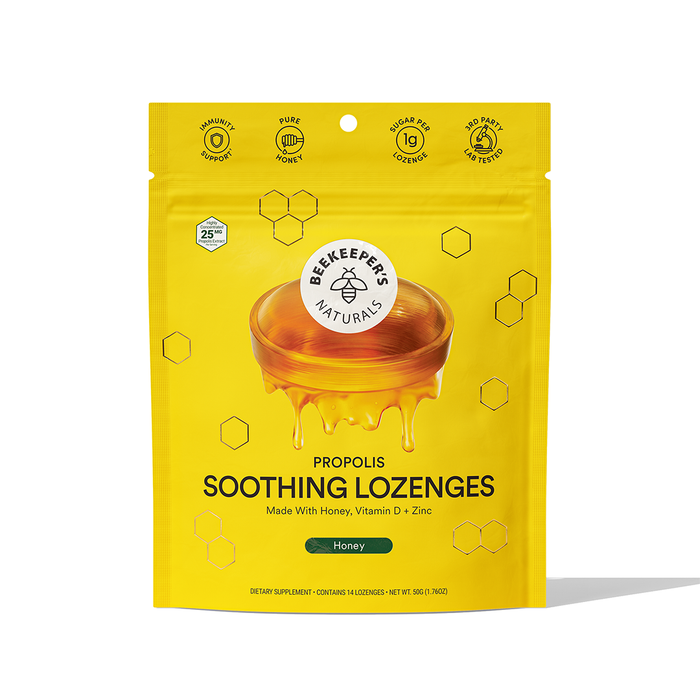 Beekeeper's Naturals Propolis Soothing Lozenges - Honey - 14ct by Pasteur Pharmacy