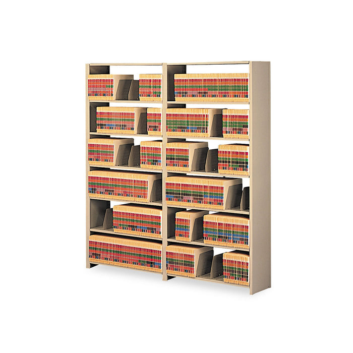Tennsco Snap-Together Steel Seven-Shelf Closed Starter Set, 48w x 12d x 88h, Sand