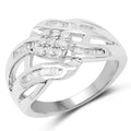 0.62 Carat Genuine White Diamond .925 Sterling Silver Ring by Bids.com