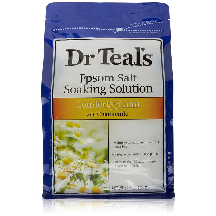 Dr Teal's Epsom Salt Soaking Solution Comfort & Calm Chamomile 3 Lb by Pasteur Pharmacy