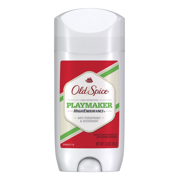 Old Spice High Endurance Invisible Solid Antiperspirant Deodorant Playmaker Scent 3 oz by Pasteur Pharmacy