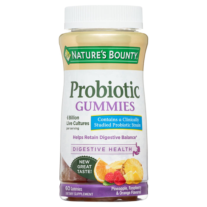 Nature's Bounty Probiotic Gummies Digestive Health Pineapple, Raspberry & Orange Flavored by Pasteur Pharmacy