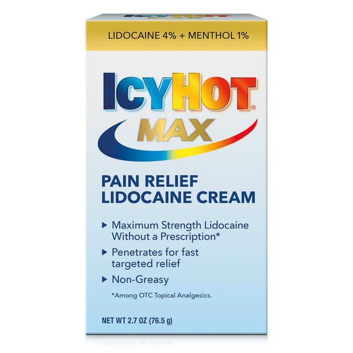 Icy Hot Max Strength Pain Relief Lidocaine Cream by Pasteur Pharmacy
