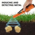 360° Pinpointer Metal Detector with LED, Vibration & Holster (Orange) by DailySale