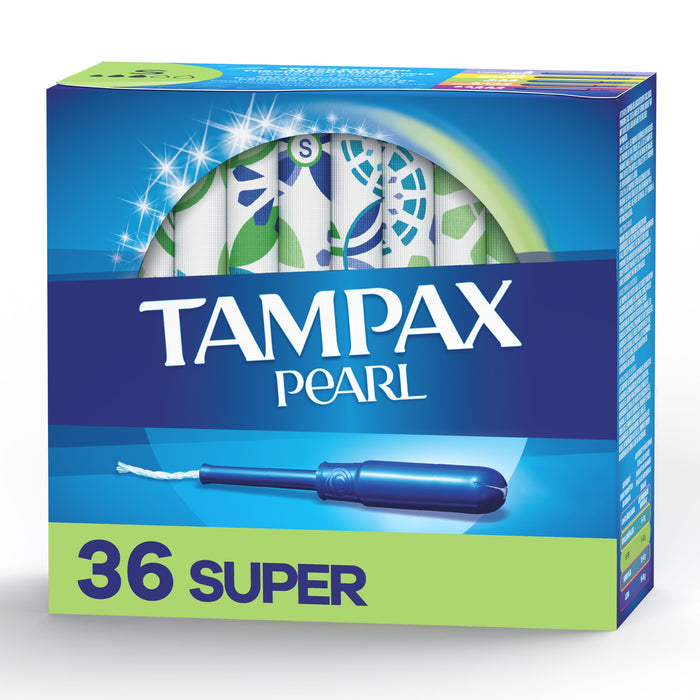 Tampax Pearl Tampons Super Absorbency With Leak Guard Braid, Unscented by Pasteur Pharmacy