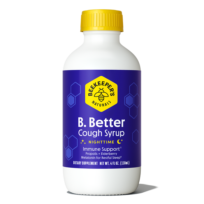 Beekeeper's Naturals B. Better Nighttime Cough Syrup With Immune Support, 4 Fl Oz by Pasteur Pharmacy