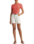Lauren Ralph Lauren Striped Stretch Cotton Tee in Orange by Vanessa Jane
