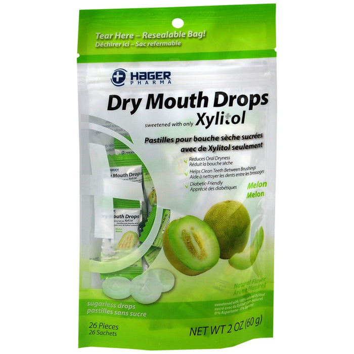 Hager Pharma Dry Mouth Drops, Melon 2 Oz by Pasteur Pharmacy