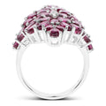 7.52 Carat Genuine Rhodolite .925 Sterling Silver Ring by Bids.com