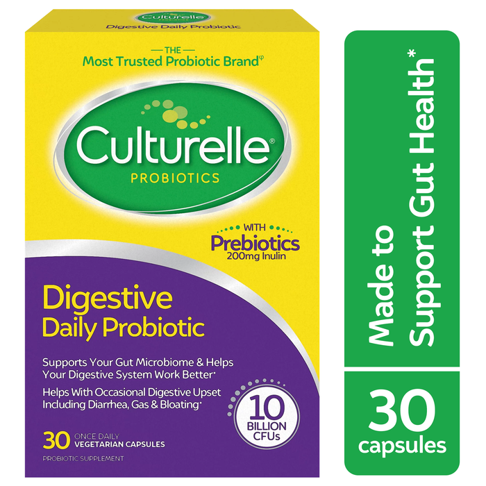 Culturelle Digestive Health Daily Probiotic, 30 Vegetarian Capsules by Pasteur Pharmacy
