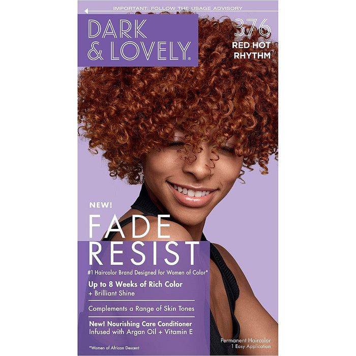 Dark & Lovely Fade Resist Permanent Hair Color 376 Red Hot Rhythm by Pasteur Pharmacy