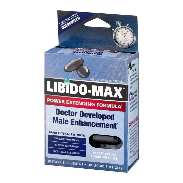 Libido Max Male Enhancement 30 Liquid Soft-Gels by Pasteur Pharmacy