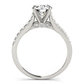 14k White Gold Diamond Engagement Ring With Single Row Band (1 3/4 cttw) by Bids.com