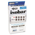 Tripp Lite Isobar Surge Protector, 8 AC Outlets, 12 ft Cord, 3,840 J, Light Gray