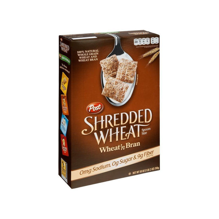 Post Cereal, Shredded Wheat, Wheat 'N Bran, Spoon Size 18 Oz by Pasteur Pharmacy