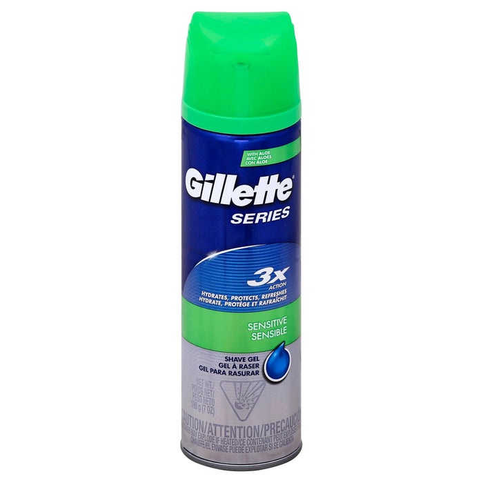 Gillette Series Sensitive Soothing With Aloe Vera Men's Shave Gel by Pasteur Pharmacy
