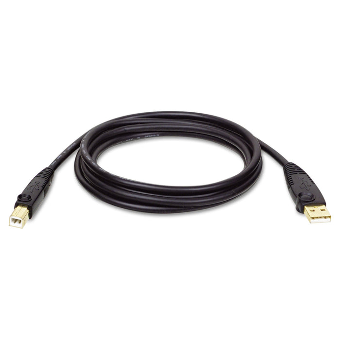 Tripp Lite USB 2.0 A/B Cable, 10 ft, Black