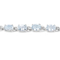 8.80 Carat Genuine Aquamarine .925 Sterling Silver Bracelet by Bids.com