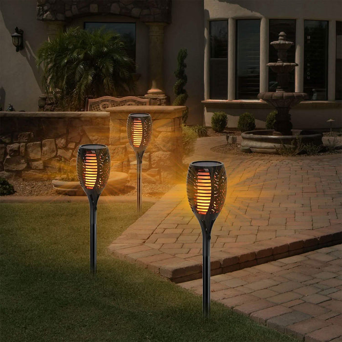 96 LEDs Solar Flame Torch Light by DailySale