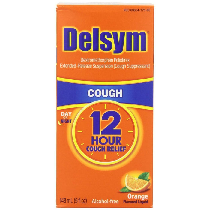 Delsym Cough Relief 12 Hour Liquid Orange 5 Oz by Pasteur Pharmacy