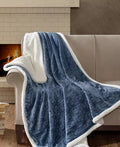Madison Park Elma Oversized Textured Plush Throw 60x70 by Vanessa Jane