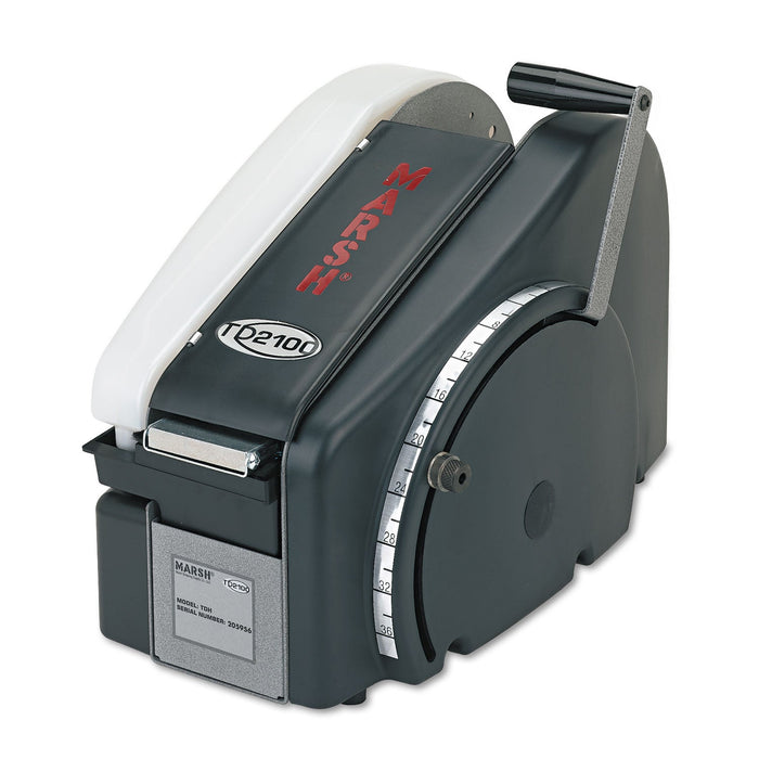 Universal Manual Tape Dispenser for Gummed Packing Tape, 3" Core, 48 oz Reservoir, Stainless Steel Blades, Black