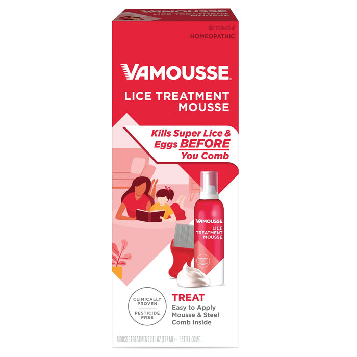 Vamousse Head Lice Treatment, Easy Mousse Application - 6 Oz by Pasteur Pharmacy